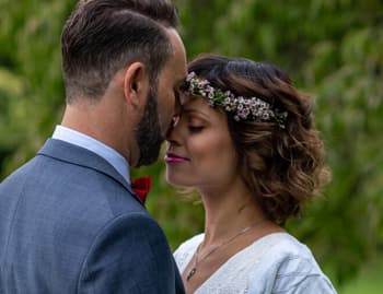 glückliches Paar Olga und Nico
